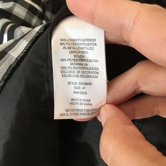 Marmellata Classic plaid tiered dress size 4T - Picture 8 of 9